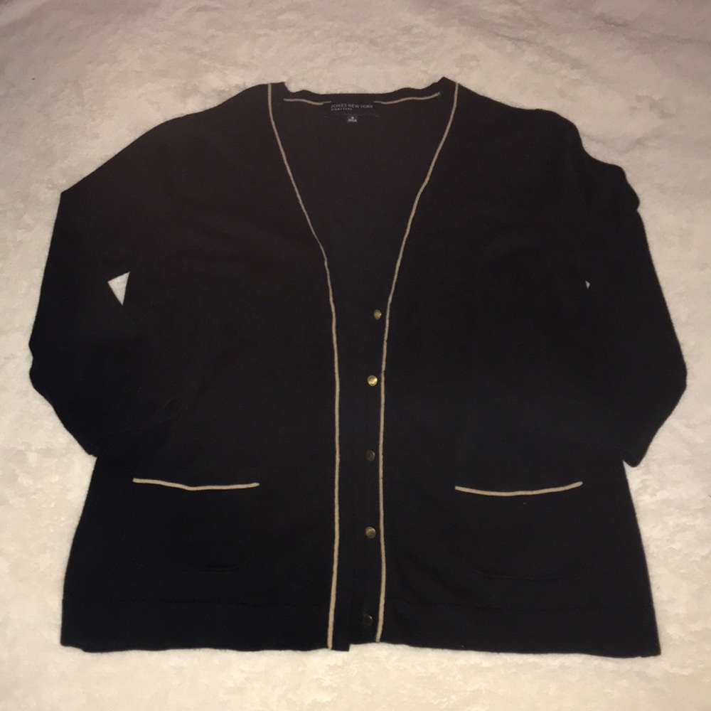 Black cardigan